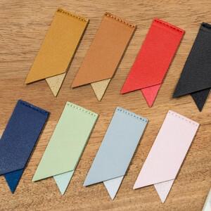 PU 가죽 단색 책 클립, 수제 메모장 라벨, 페이지 매김, 마크 코너, 북마크, 페이지 마커, 북 코너 보호대