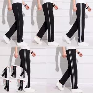 트레이닝복세트 회색라인 블랙 트레이닝 바지 교복 생활복 스쿨룩