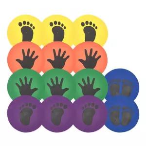 유아 체육 놀이 교구 손바닥 발바닥 집기 매트 14P