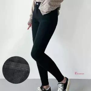 여자 패션 스키니 블랙진 청바지 데님팬츠 기모 겨울nop497