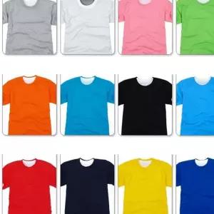 면 반팔 티 빅사이즈 라운드 남녀공용 남성 반팔 티 무지 성인 주니어 어린이 데일리 기본 여성 이너