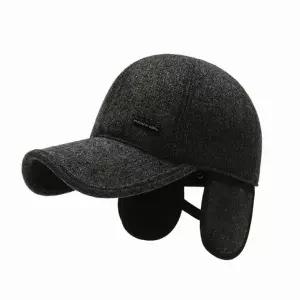 (색상 블랙)방한모자 귀도리 겨울모자 남자 기모안감 등산 중년