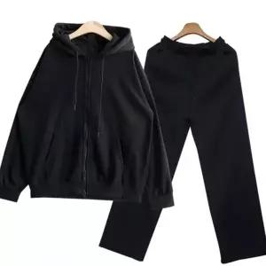 여름트레이닝세트 기모 와이드핏 바지 투웨이 후드 베이직 츄리닝 세트