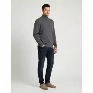 FW25 남성 램스울 반집업 니트 19CMKN709A 110149A 921