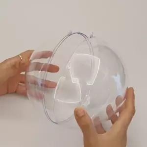 16CM 투명 볼 가챠 원형 토이 캡슐 가차 파츠 프라스틱 꽃 뽑기 구슬 아크릴 플라스틱 뽑기공