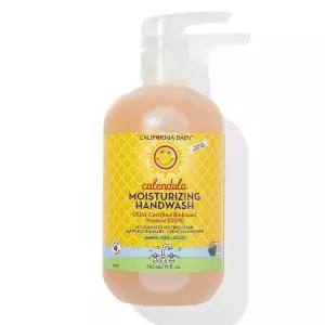 California Baby 금잔화 모이스처라이징 핸드 솝 | 라벤더 향 | 100% 식물 기반 민감한 피부 비누 | 코코넛