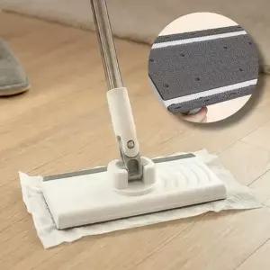 원터치 물티슈 청소포 밀대 걸레 헤드 노터치 바닥 물 청소 봉 핸들 스퀴지