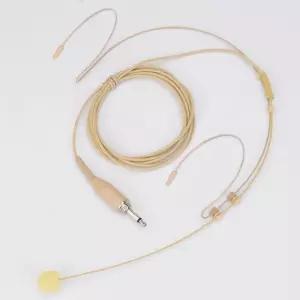 YXG 헤드웨어 이어셋 오버 이어 걸이 마이크 베이지 로우 프로파일 경량 무선 시스템 및 본체/벨트 팩