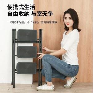 가정용 접이식 사다리 다기능 휴대용 미니 3단 발판 계단 2단 의자