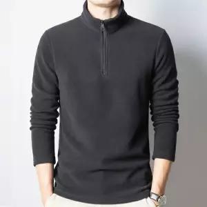 남성 반집업 후리스 가벼운 긴팔 티셔츠 2컬러 간절기 데일리 캐주얼룩