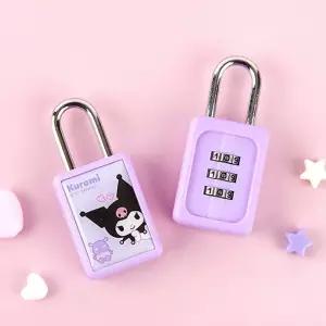 산리오 쿠로미 다이얼 자물쇠 캐릭터 사물함 가방 휴대용 잠금장치 24개입