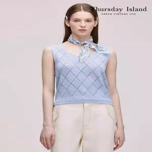 [써스데이아일랜드][Thursday Island] 플라워 자수 베스트(T242MVT135W)