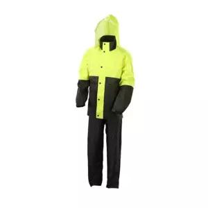 형광우의 투피스 우의 산업용 메쉬 우비 카라 수납형 후드