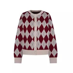 올리비아하슬러 아가일 가디건_OHEWSW1112229548