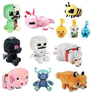 마인크래프트 인형 좀비 크리퍼 엔더 애착 잉꼬 25cm 엔더맨 블루