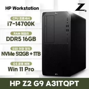 HP Z2 G9 A31TQPT_N1 i7-14700K 1.5TB 윈도우11프로 워크스테이션 고성능컴퓨터 데스크탑 사무용 PC