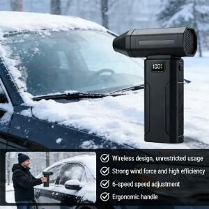 조정 가능한 미니 먼지 제거기, 강력한 고속 5단계 압축 공기 분사기, 자동차, 컴퓨터, 키보드, 가정 청소