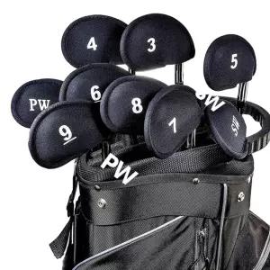 골프채 아이언커버 9P 세트 블랙 헤드커버
