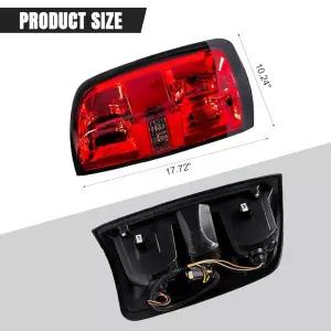 [정품] AUTNZE 후미등 어셈블리, 2015-2022 쉐보레 콜로라도 후면 브레이크 램프와 호환 가능, 전구 및 하