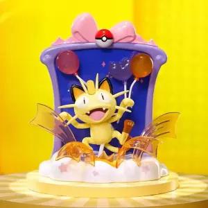 포켓몬 해피 파티 입체 디오라마 나옹 피규어 캐릭터 장식 소품