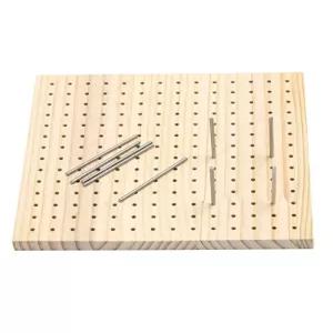 블로킹 크로셰보드 모티브 포지셔닝 코바늘 강침 8개