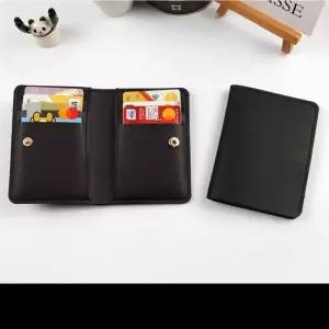 가죽 6칸 세로 지폐 명함 카드 수납 지갑 신용카드 블랙 1P