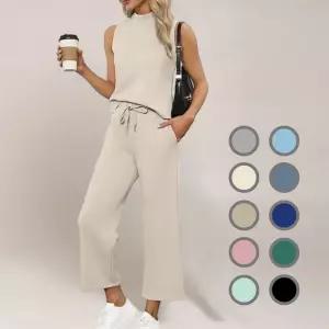 헬로썬셋 모크넥 트레이닝 셋업-Ivory 상하복여름바지긴바지트레이닝츄리닝세트여성여름바지 실내 셋업 홈