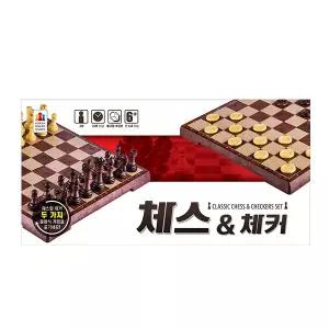 코리아보드게임즈 체스 앤 체커 보드-체스게임