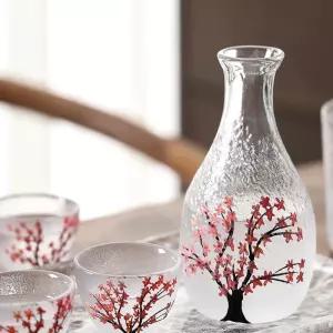 오아픽 11번가 벚꽃 술잔 술병 도쿠리 사케잔 선물 세트 사쿠라 글라스