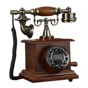 빈티지 다이얼 전화기 엔틱 레트로 카페 인테리어 소품 유심