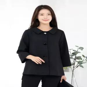 [모슬린]엄마옷 스텐다드 카라 망토자켓 613FGH249 마담중년여성빅사이즈50대60대