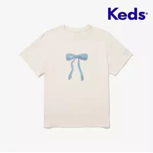 [KEDS X JM] 리본 티셔츠_KD2RSG2J01FCRM