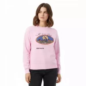 와일드동키 26SS 와일드보이즈 라글란 크루넥 맨투맨 블리치드 핑크