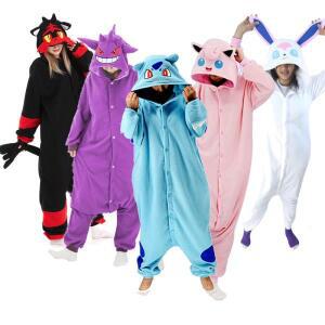 다카라 토미 포켓몬 Kigurumi Onesie Snorlax Eevee Squirtle Gengar Pijama 코스프레 의상 할로윈  애니메