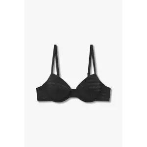 [엠포리오아르마니] 로고 리무브 패드 푸쉬업 브라 블랙 151286985