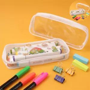 물감 아이디몬 pvc 투명필통