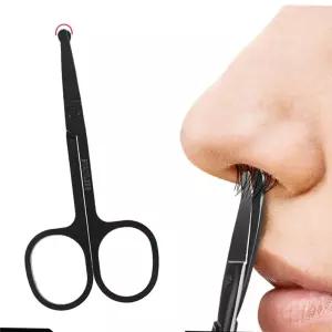 콧털가위 블랙 콧털 가위 콧수염 코털 스테인레스 제거 깎이