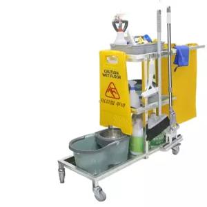 숙박 청소카트 다기능 스텐 린넨 카트 청소용 운반카 청소카 대학교 서비스 청소 스테인리스