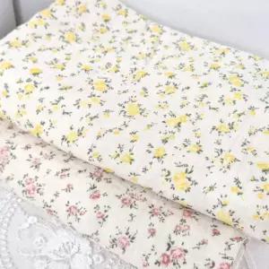 쁘띠플라워 / 요루이중거즈 면100% 천 워싱 부드러운 원단