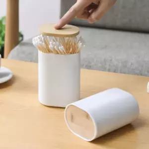 원터치 면봉 케이스 자동 열림 이쑤시개 정리 면봉통 자동면봉케이스