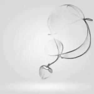 목걸이 초커 하트 실버 메탈 키치한 y2k 하트 포인트 키치한 힙합