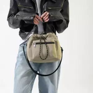 여성 토트백 복조리백 스트링 크로스백 나일론 버킷백 나일론가방 나일론백