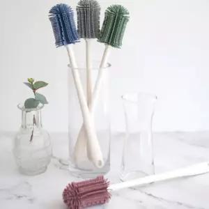 파스텔 실리콘 텀블러 세척 솔 4color/컵/젓/병/설거지/브러쉬/병닦는/스펀지/다용도/물통/젖병/물병/청소