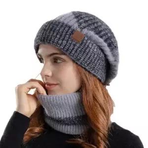 숏비니 비니 벙거지 모자 넥워머 니트 방한 겨울 남자 코디 여자 숏 여성 세트