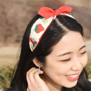 파스텔 베리베리 딸기 리본 헤어밴드 머리띠 5Colors aZZ8+7Eie