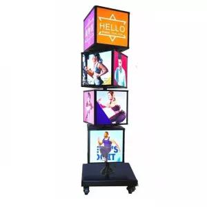 회전 간판 큐브 라이트 현판 단층 광고 800g 퍼즐 4층 화면