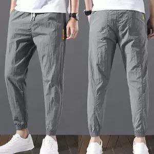 남성 캐주얼 팬츠 데일리 루즈핏 밴딩 남성 조거 팬츠 여름 트레이닝 활동복 기능성 추리닝 스포츠 경량