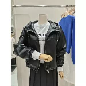 갤러리아 [SISTINA]  레더 집업 후드점퍼JP-Q1103