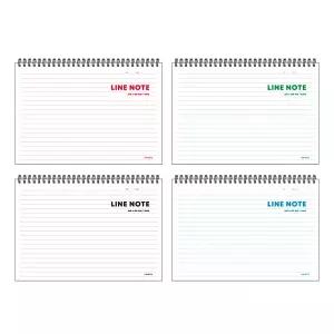 위드나 룰드 PP 가로 상철 스프링 노트 8mm 라인노트 줄공책