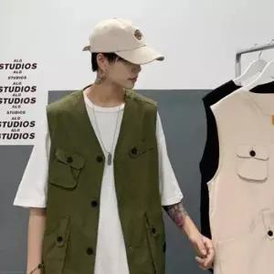 데님베스트가을조끼 남자 여름 간절기 데이트 룩 캐주얼 단추 조끼